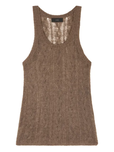 Alanui Desert Drift cable-knit tank top