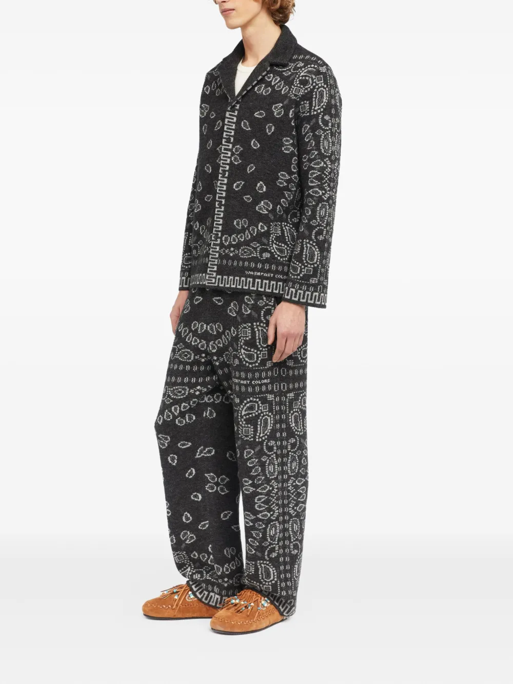 Alanui Overhemd met paisley-patroon 0706-Charcoal-Multicolor