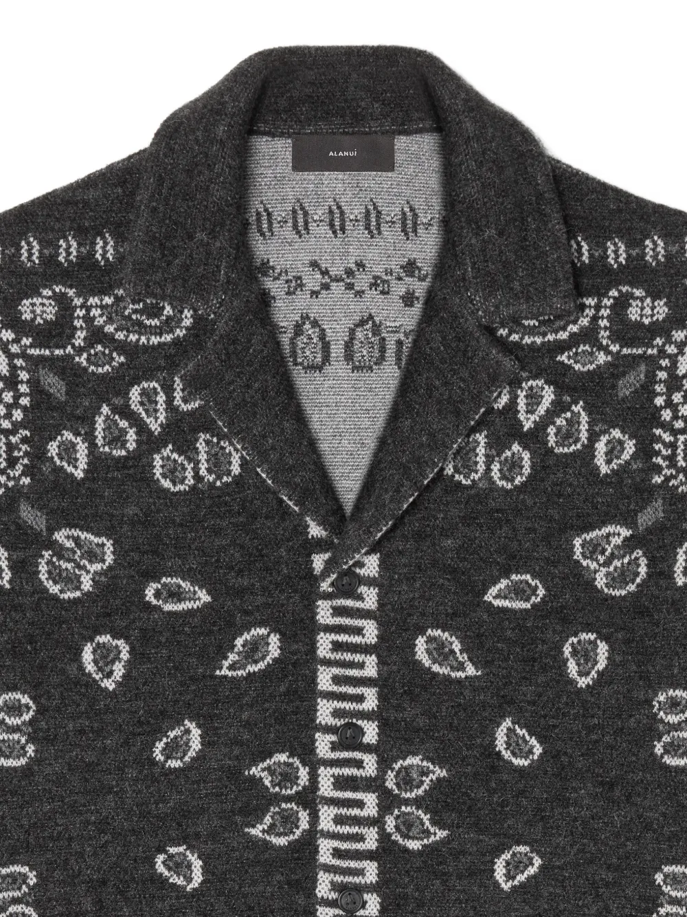 Alanui Overhemd met paisley-patroon 0706-Charcoal-Multicolor