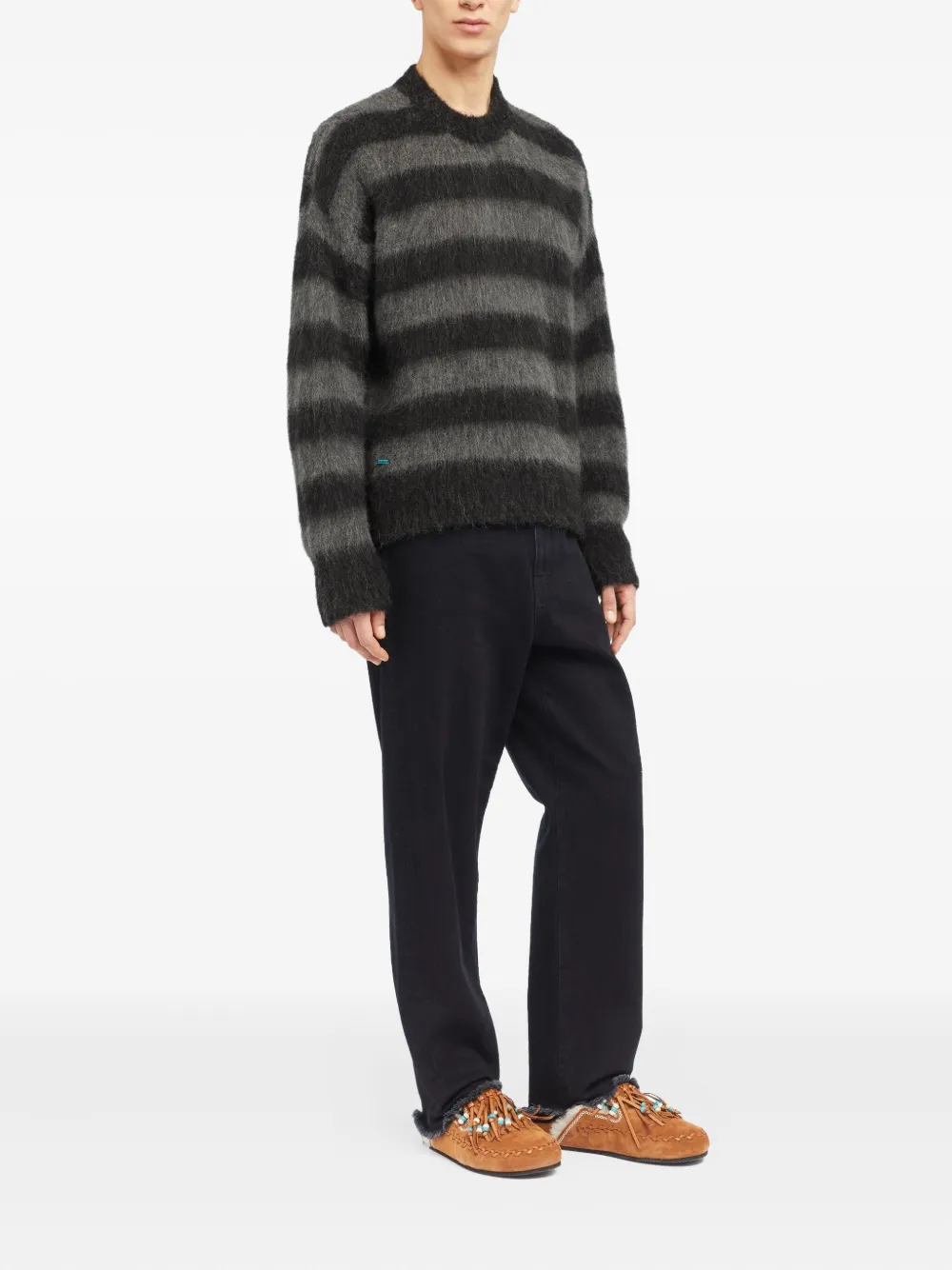 Alanui Gestreepte trui Zwart