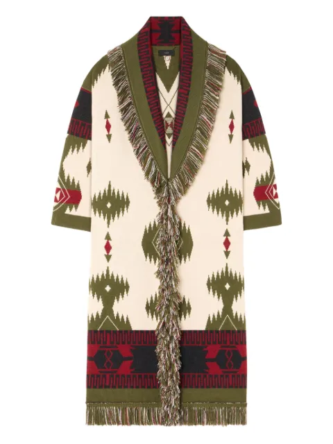 Alanui Icon jacquard fringed coat