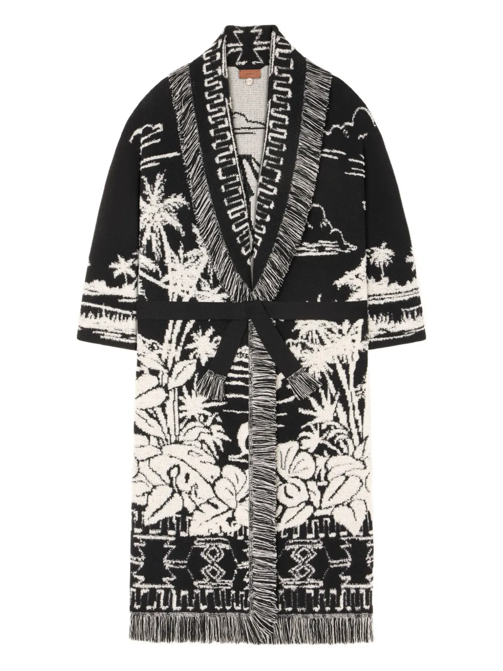 Alanui Palm Grove Tales Coat In Black
