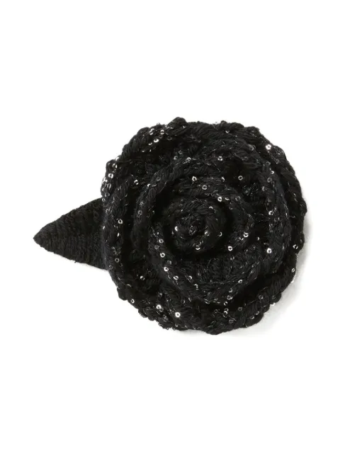 Alanui rose sequinned brooch
