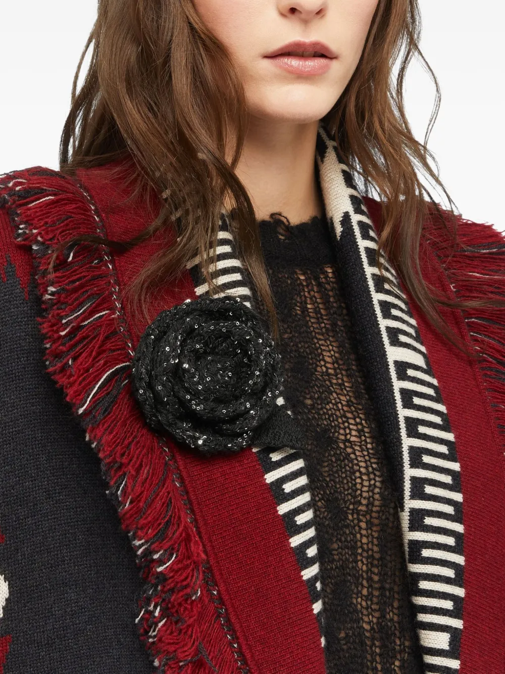 Alanui rose sequinned brooch | Image 2