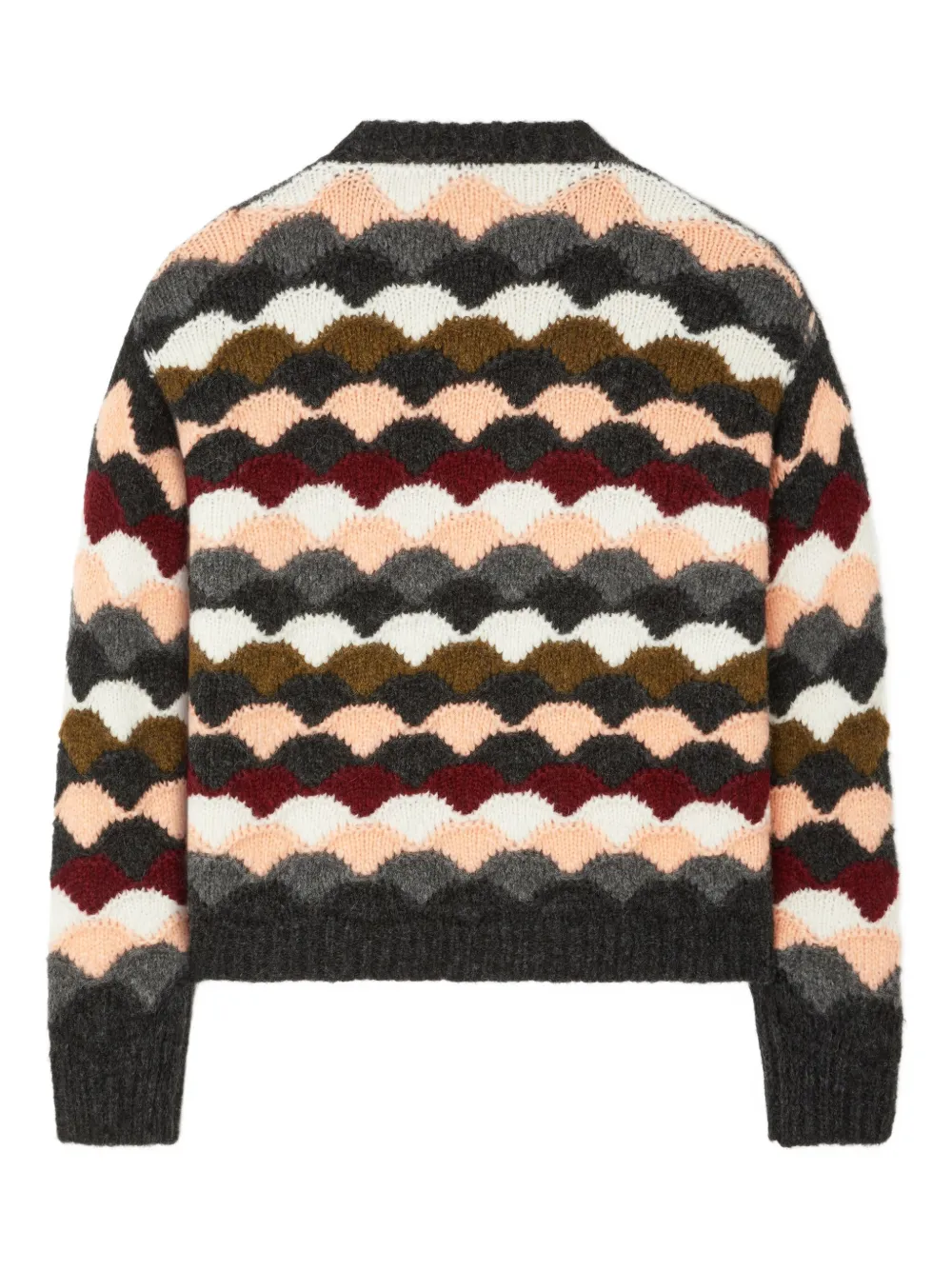 Alanui Shattered Stripes sweater Grijs