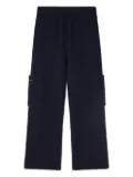 Alanui patch-pocket knitted trousers - Blue