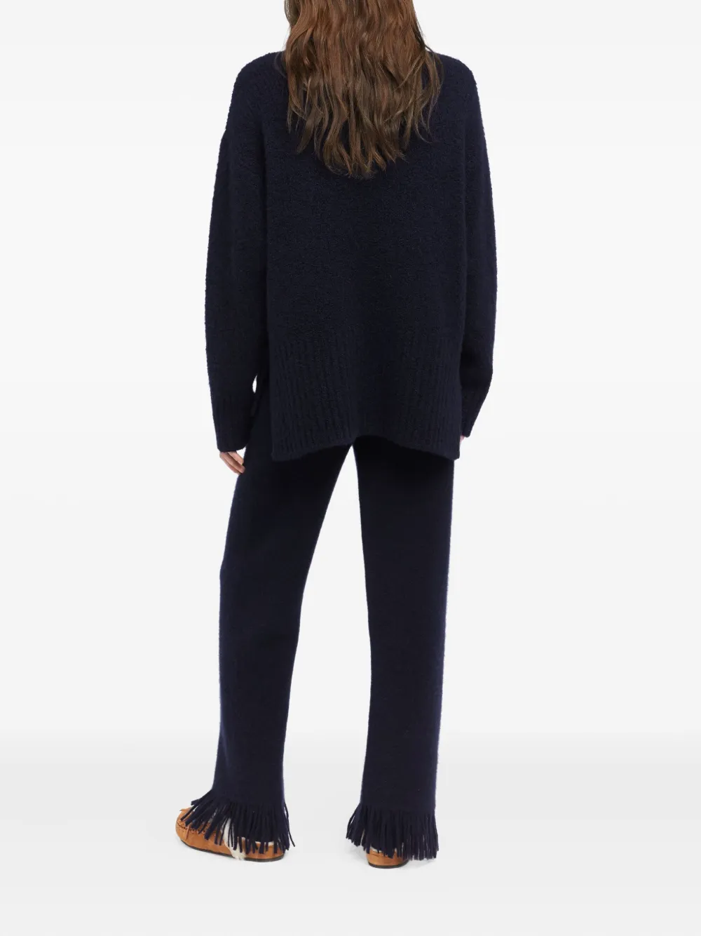 Alanui ribbed-knit sweater Blauw