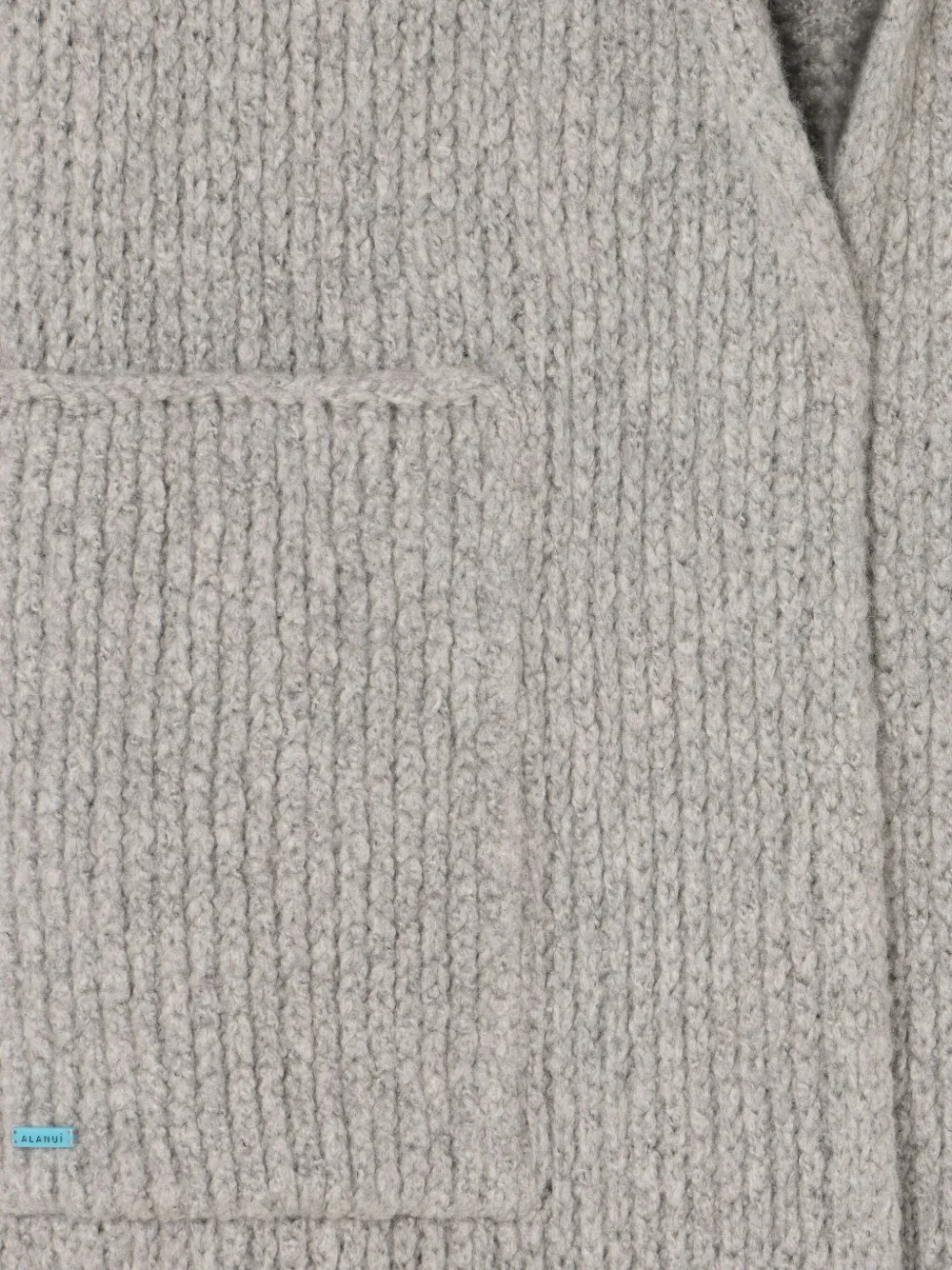 Alanui Finest ribbed belted cardi-coat Grijs