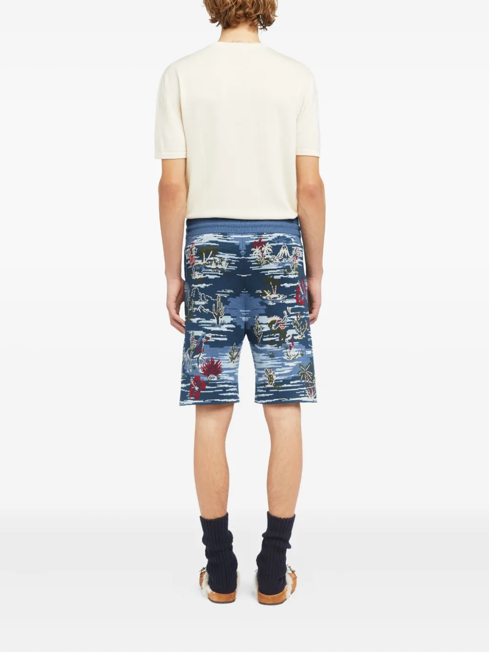 Alanui Tex-Hawaii Roundtrip shorts Blauw