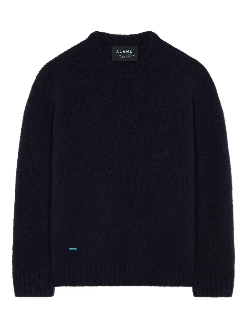 Alanui brushed crew-neck sweater | Blue | Image 1