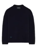 Alanui brushed crew-neck sweater - Blue