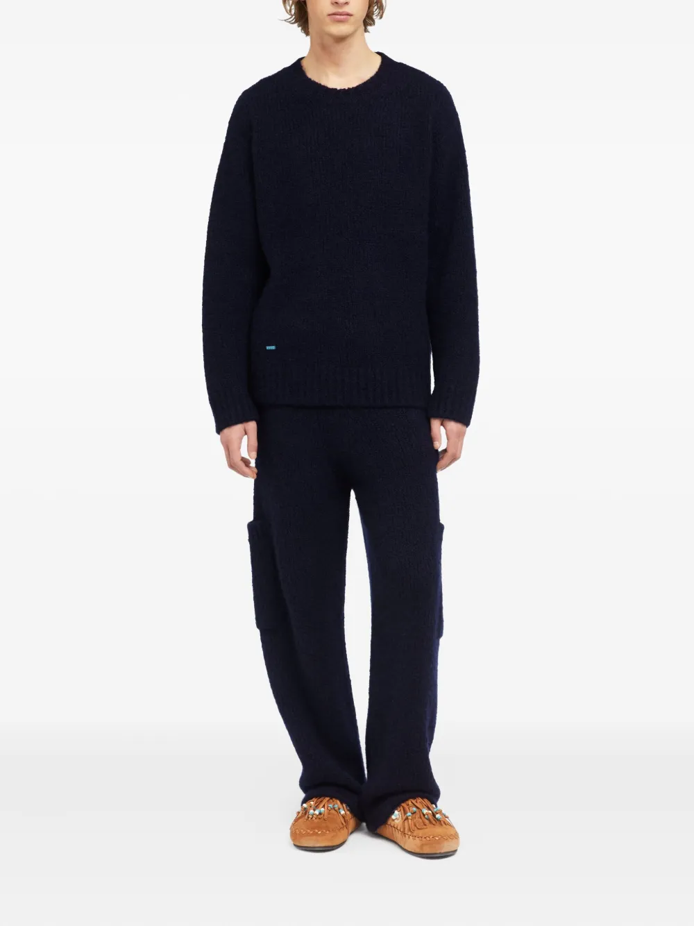 Alanui brushed crew-neck sweater | Knitted Sweaters | Image 2