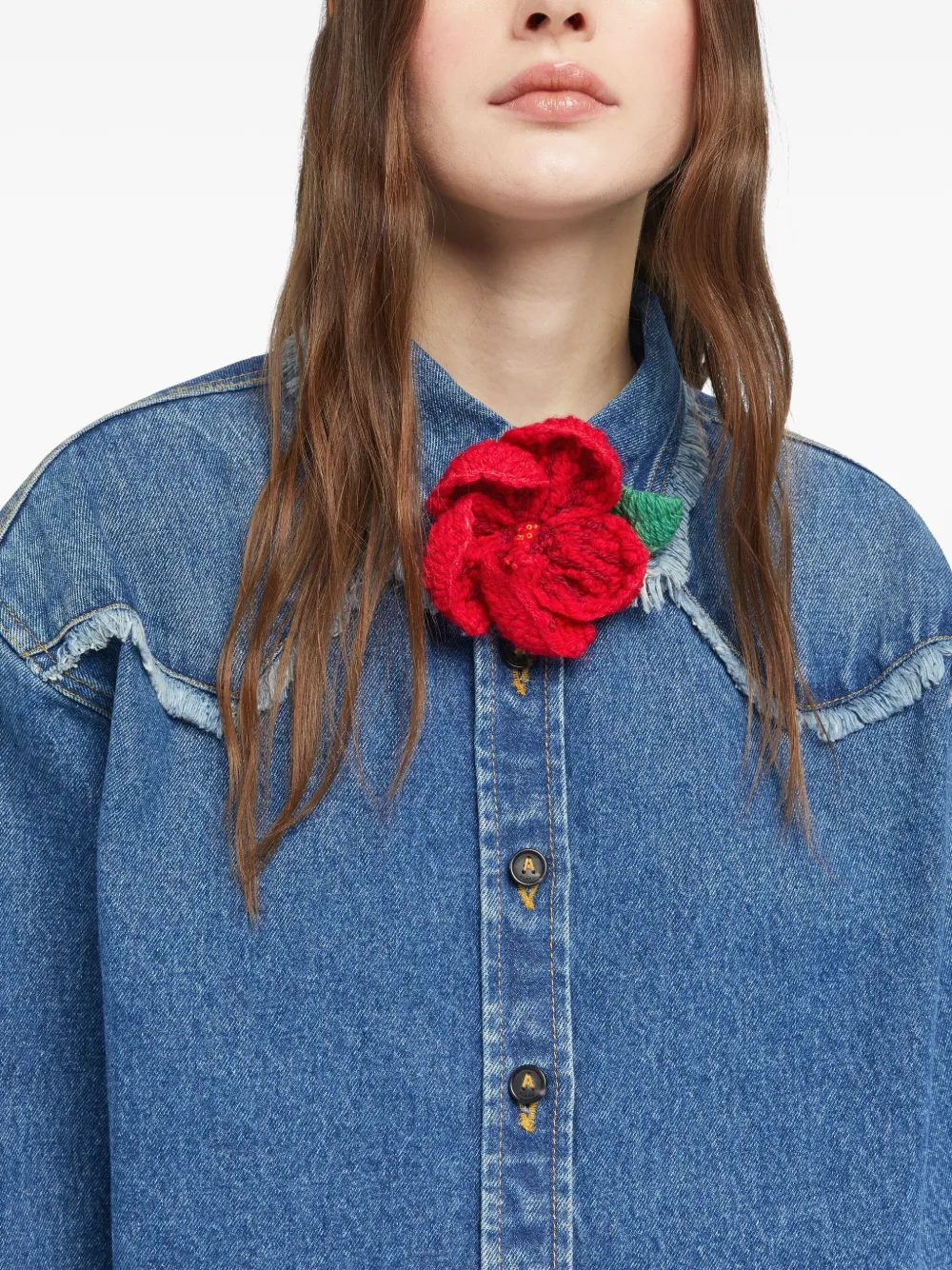 Alanui hibiscus embroidered brooch | Image 2