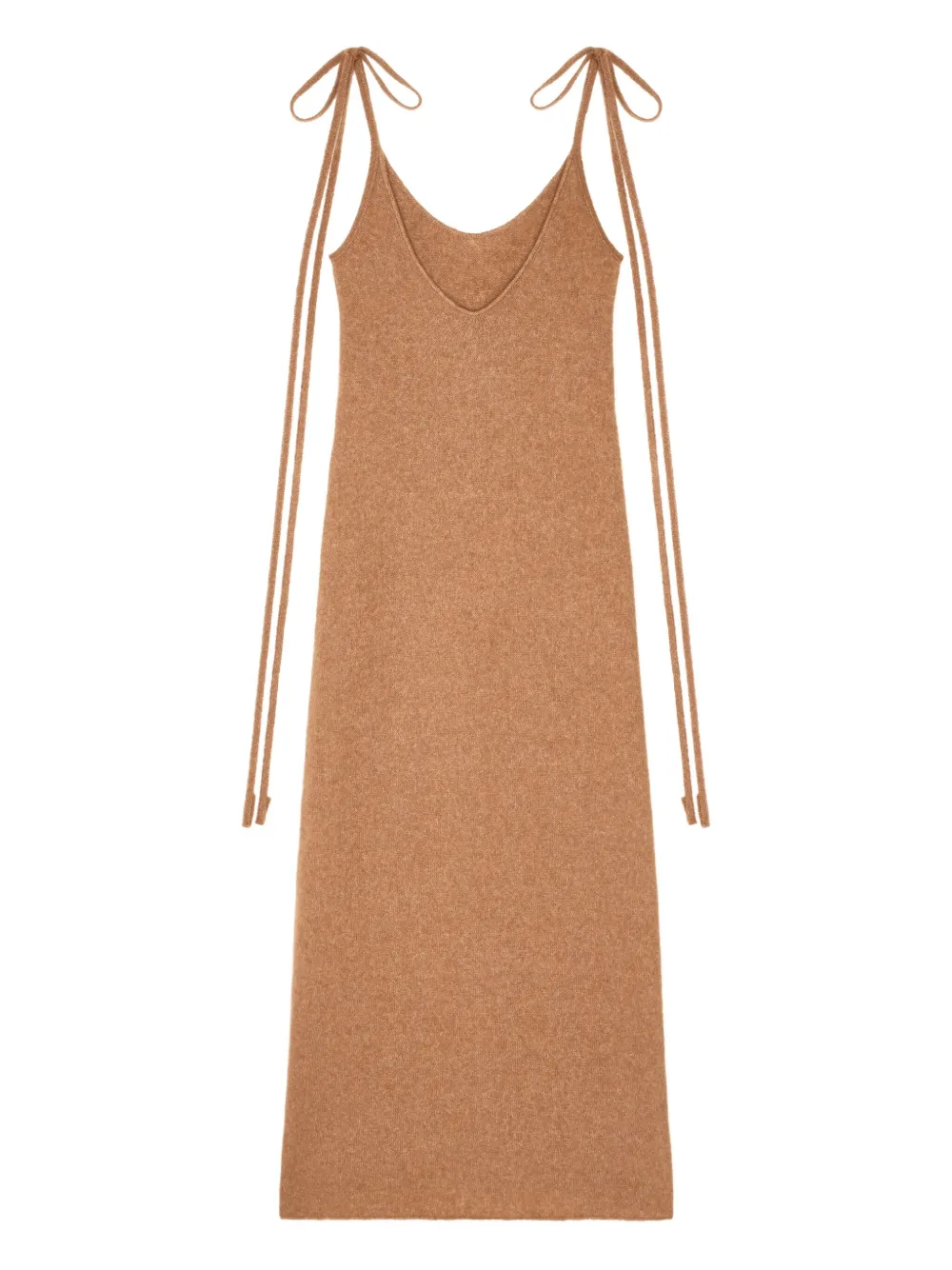 Alanui Finest tie-detail maxi dress Bruin