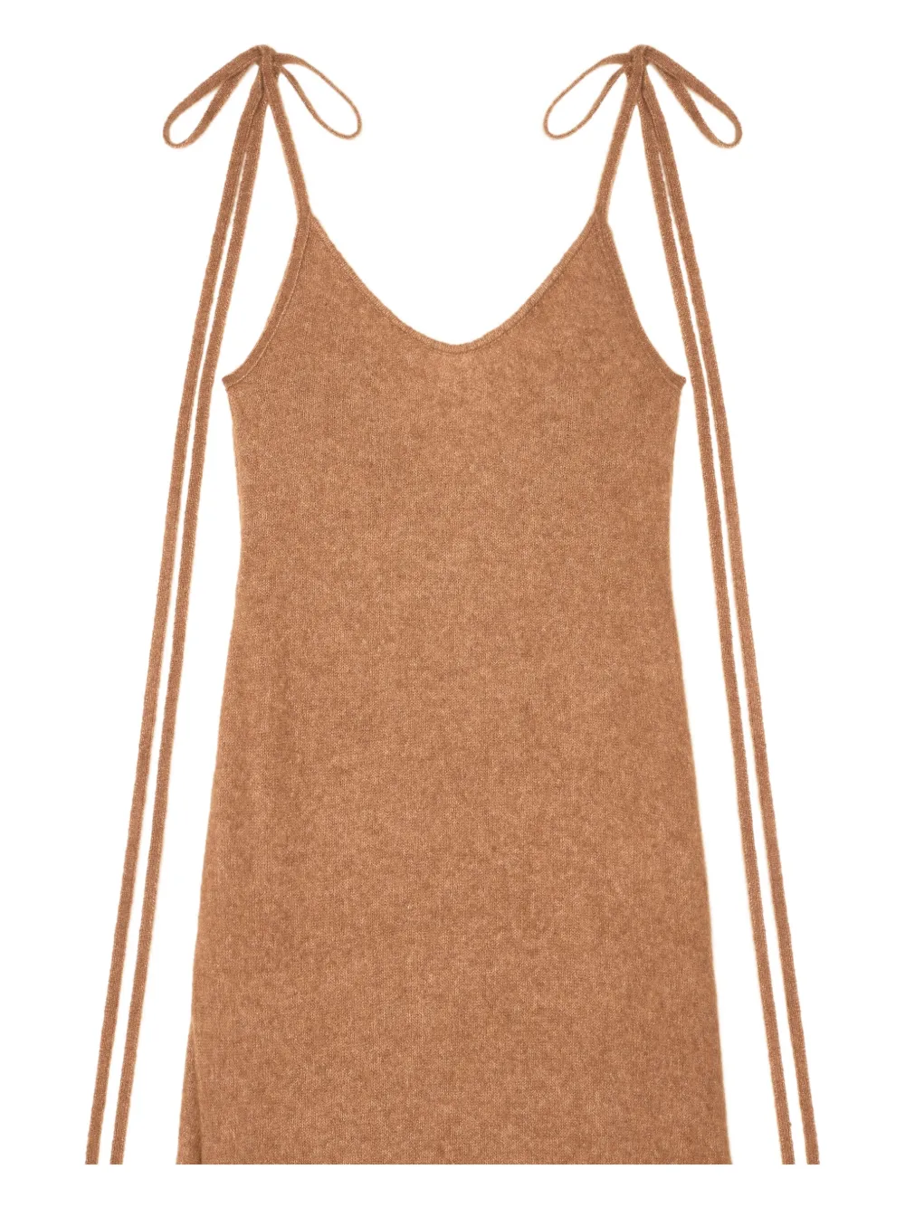 Alanui Finest tie-detail maxi dress Bruin