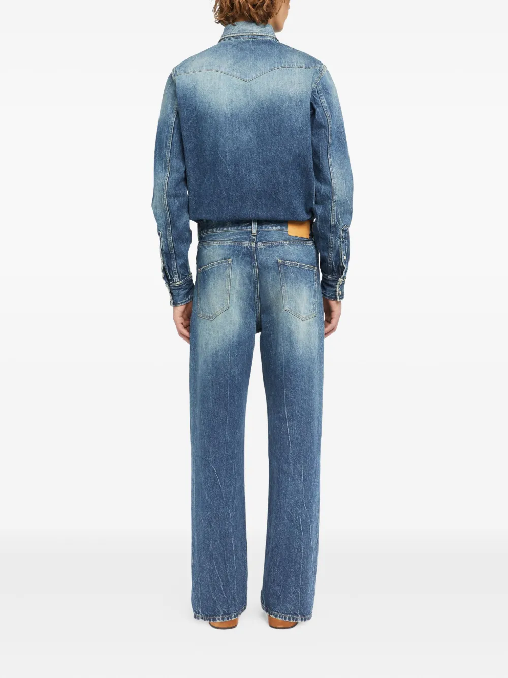 Alanui Pacific Roads regular jeans met vervaagd effect Blauw