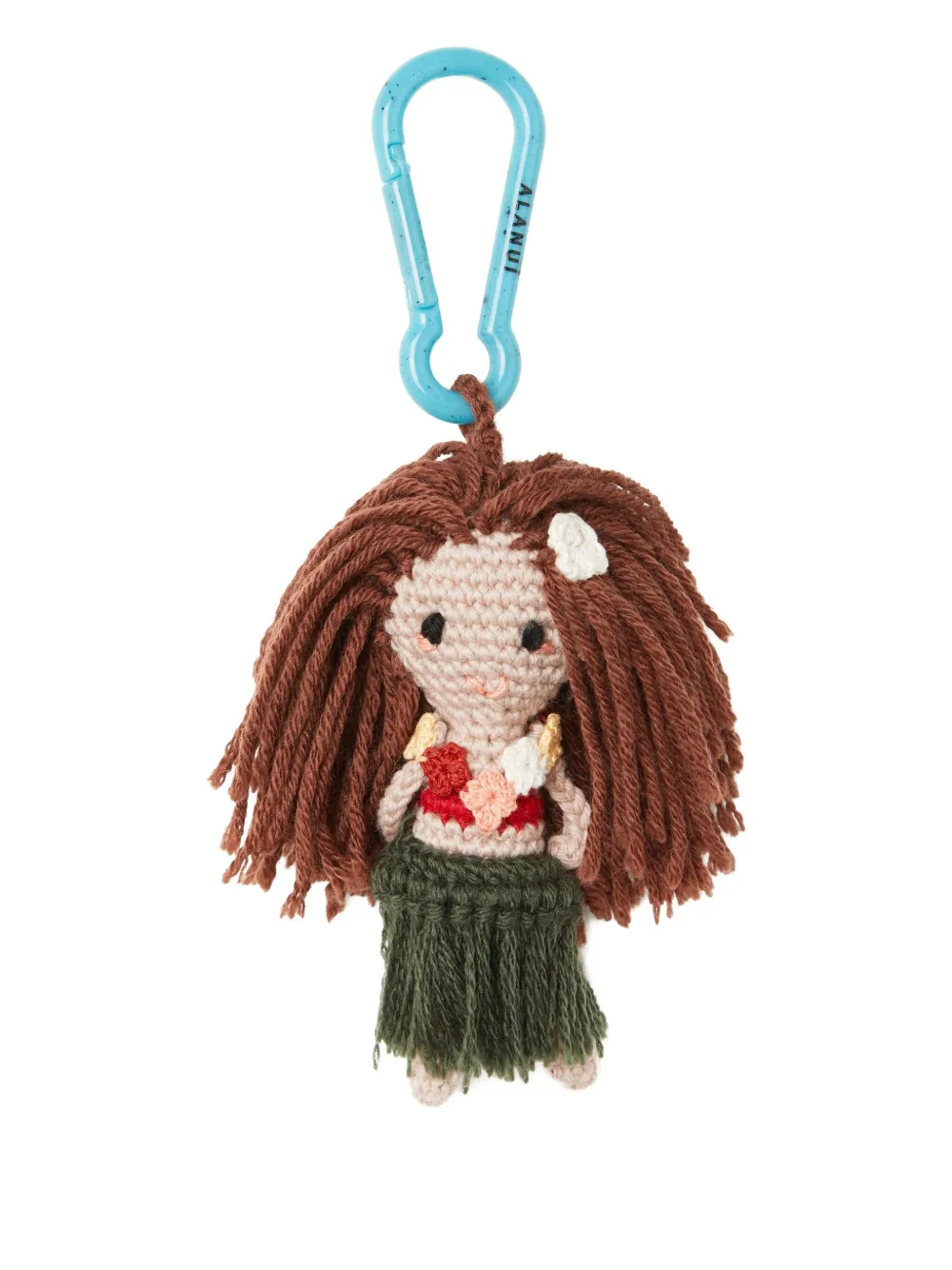 Hoola Girl Amigurumi crocheted keyring