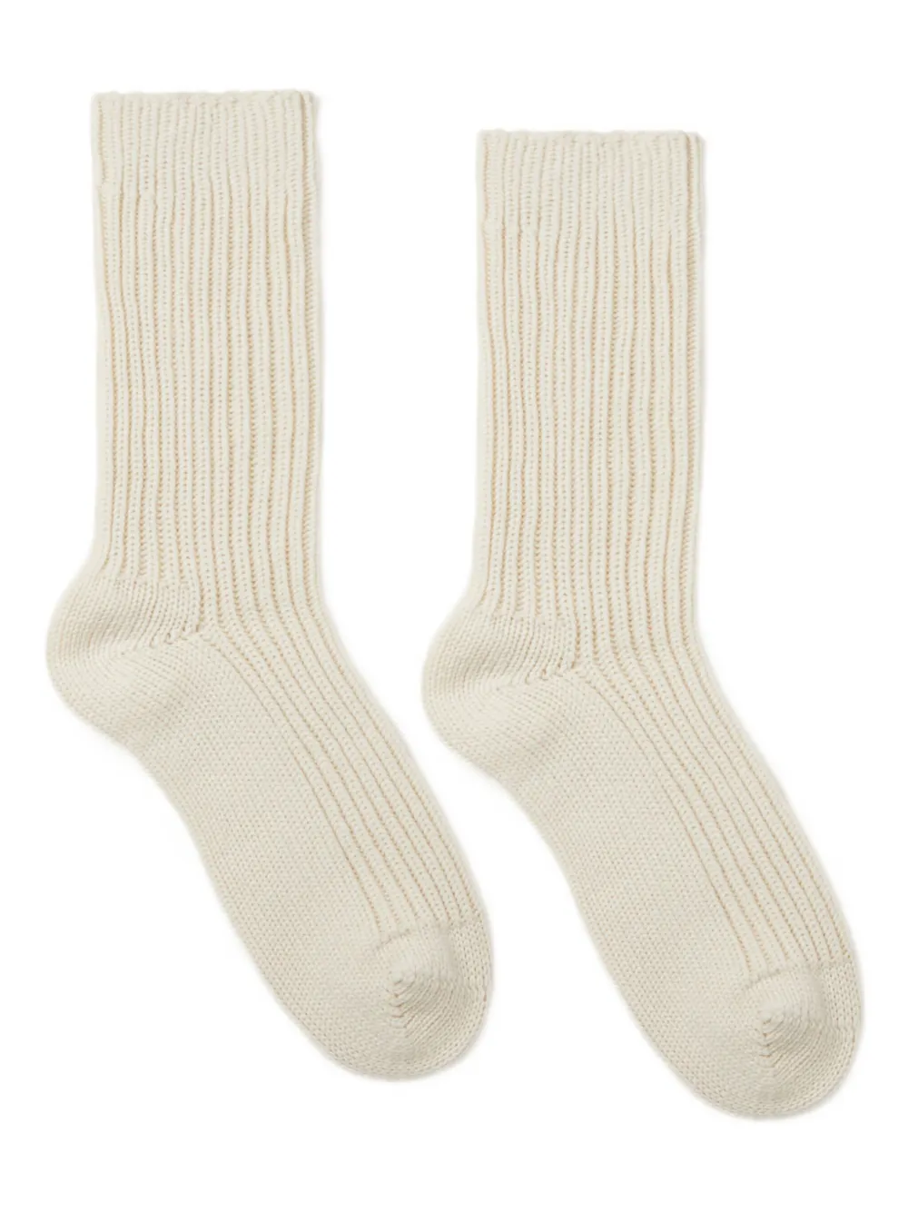 ribbed cashmere socks