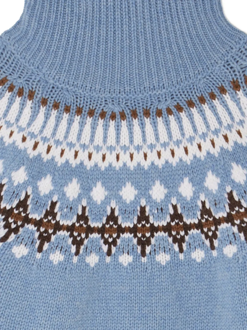 Alanui Sweet Winter fair isle coltrui Blauw