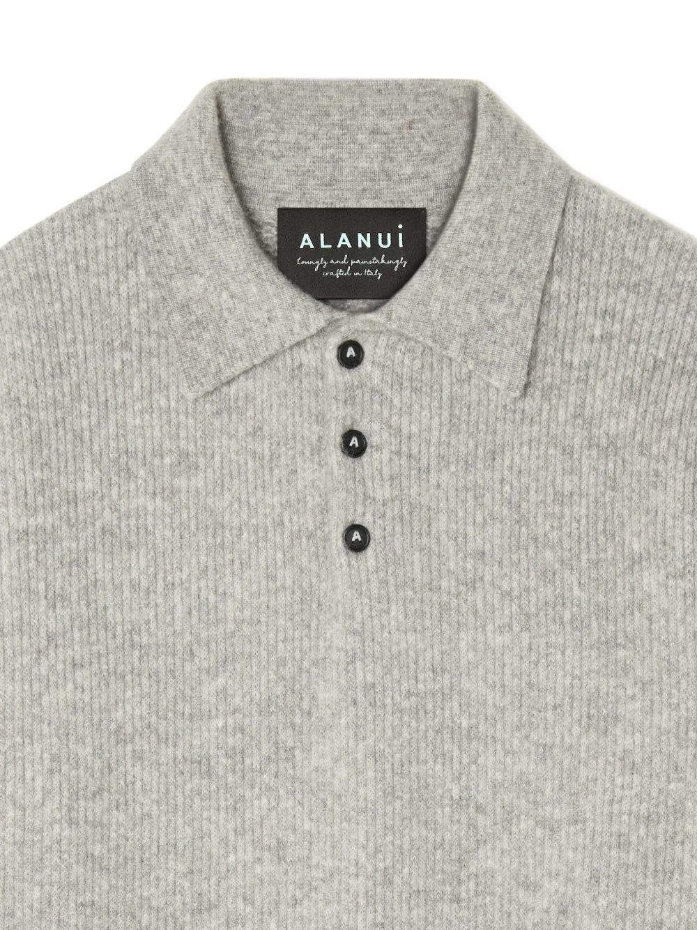 Alanui Poloshirt van kasjmierblend Grijs