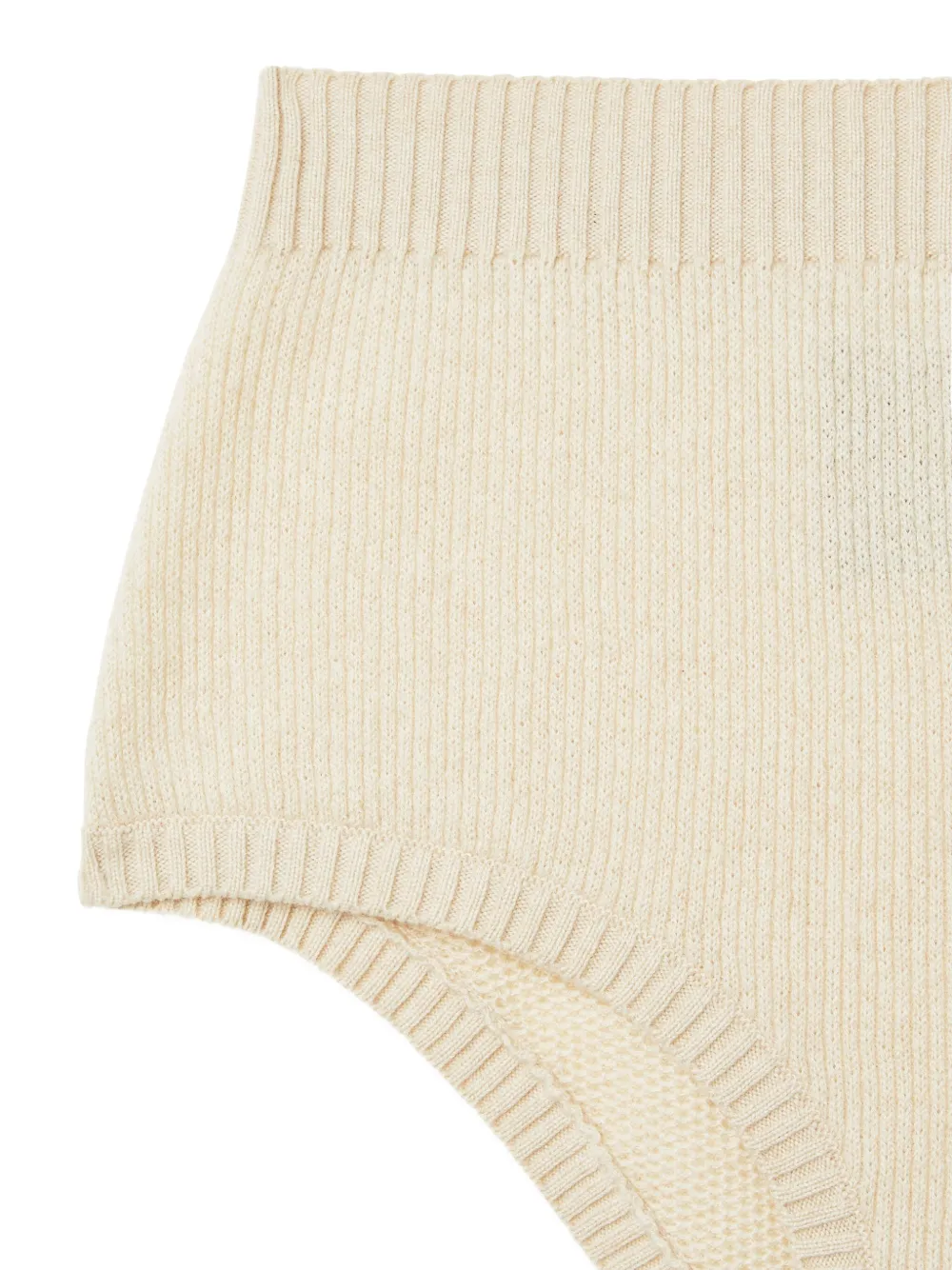 Alanui ribbed cashmere shorts Wit