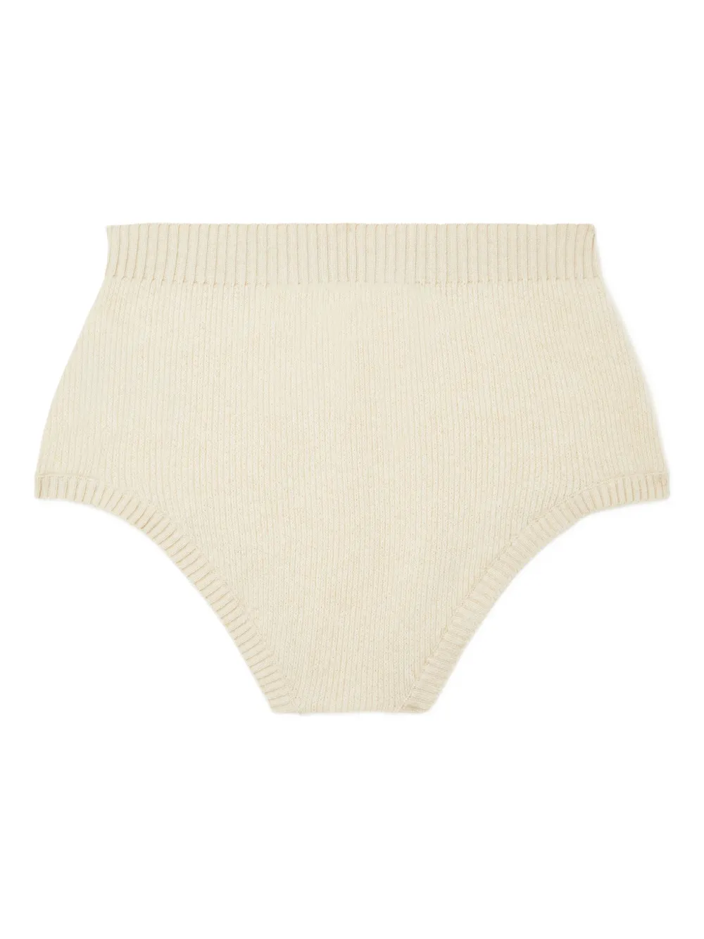 Alanui ribbed cashmere shorts Wit