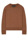 Alanui crew-neck sweater - Brown