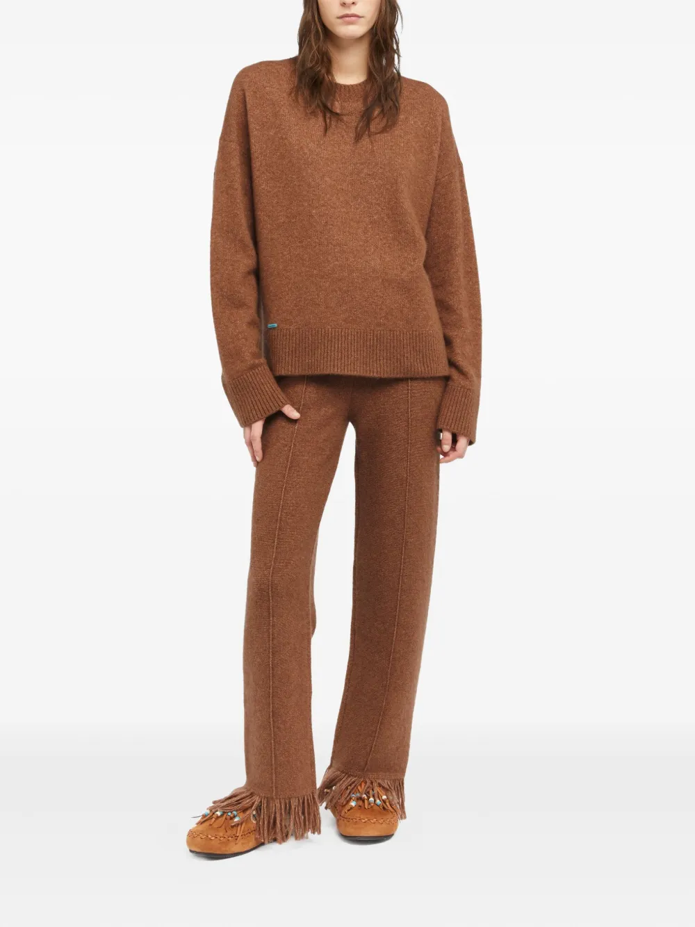 Alanui crew-neck sweater Bruin