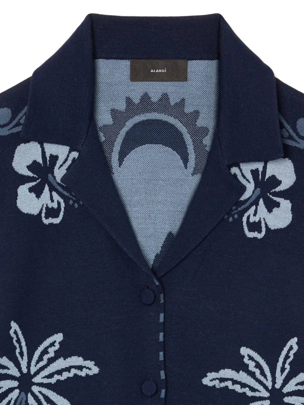 Alanui Wild Wonder blouse met jacquard Blauw