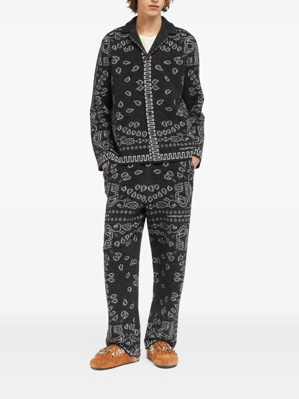 Alanui Broek met bandana jacquard Grijs