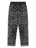 Alanui bandana-jacquard trousers - Grey