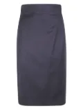 Alberta Ferretti wool-blend pencil skirt - Black