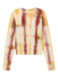 Lafayette 148 tie-dye crewneck sweater - White