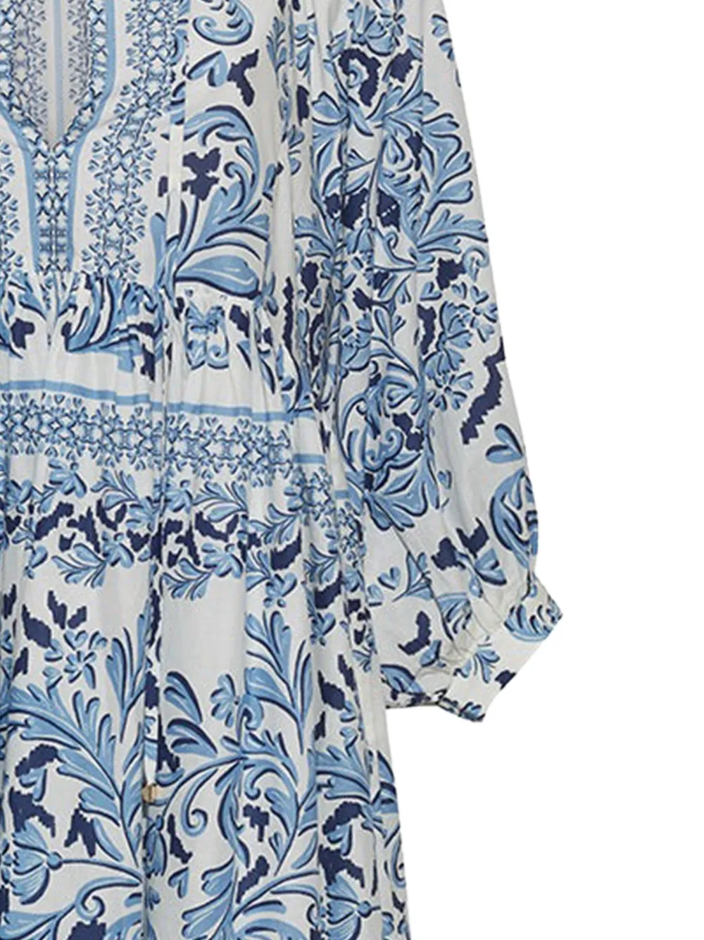 Cara Cara baroque-print mini dress - Wit