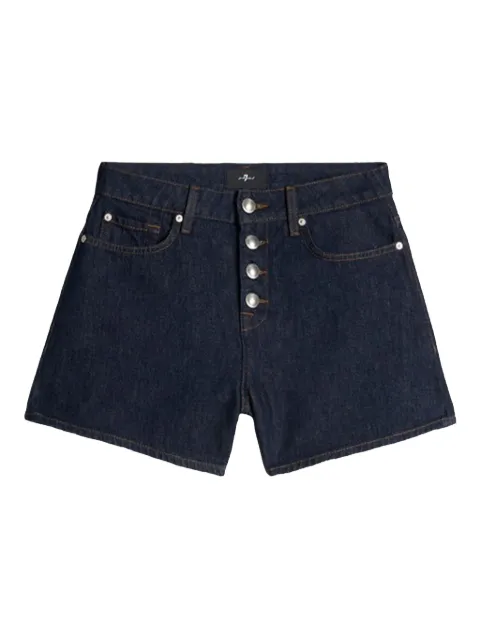 7 For All Mankind Kori button-fastening denim shorts