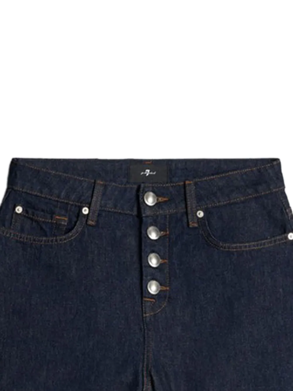 7 For All Mankind Kori button-fastening denim shorts | Short Shorts | Image 2