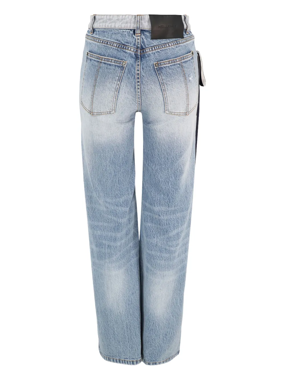 Hellessy Ben panelled distressed jeans - Blauw