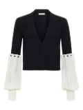 Hellessy Angelite cable-knit balloon-sleeve cardigan - Blue
