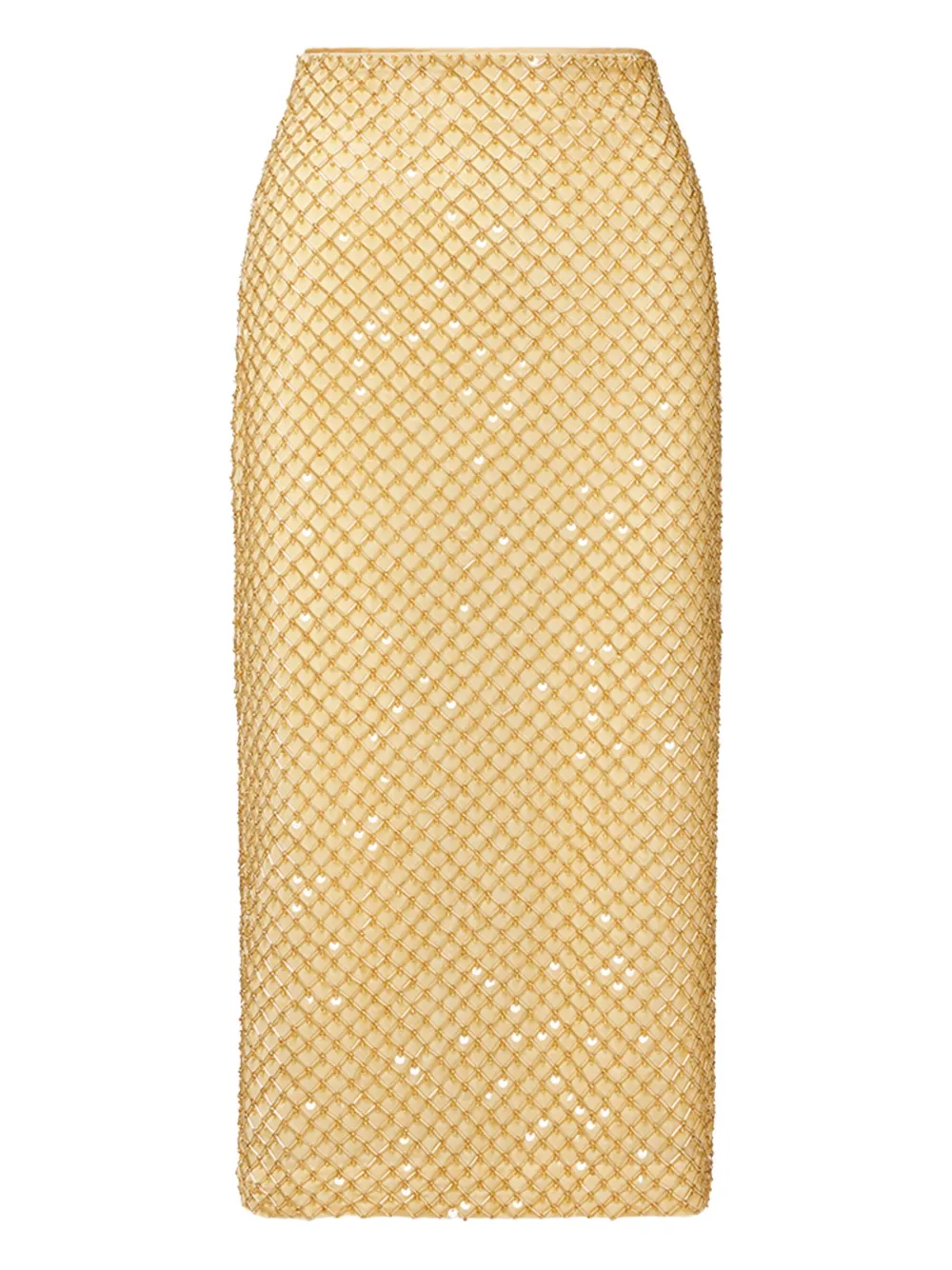 beaded midi skirt