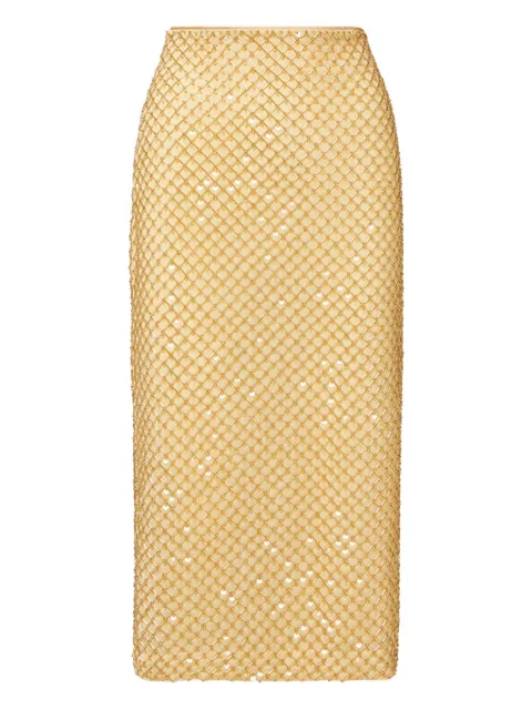Veronica Beard beaded midi skirt
