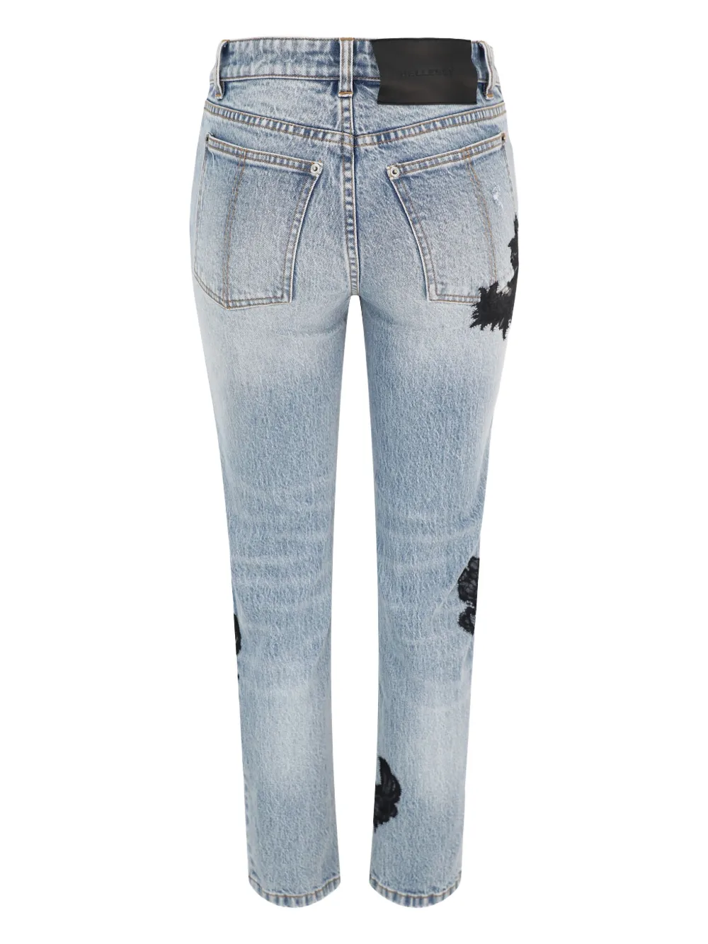 Hellessy Angel lace-insert denim jeans - Blauw