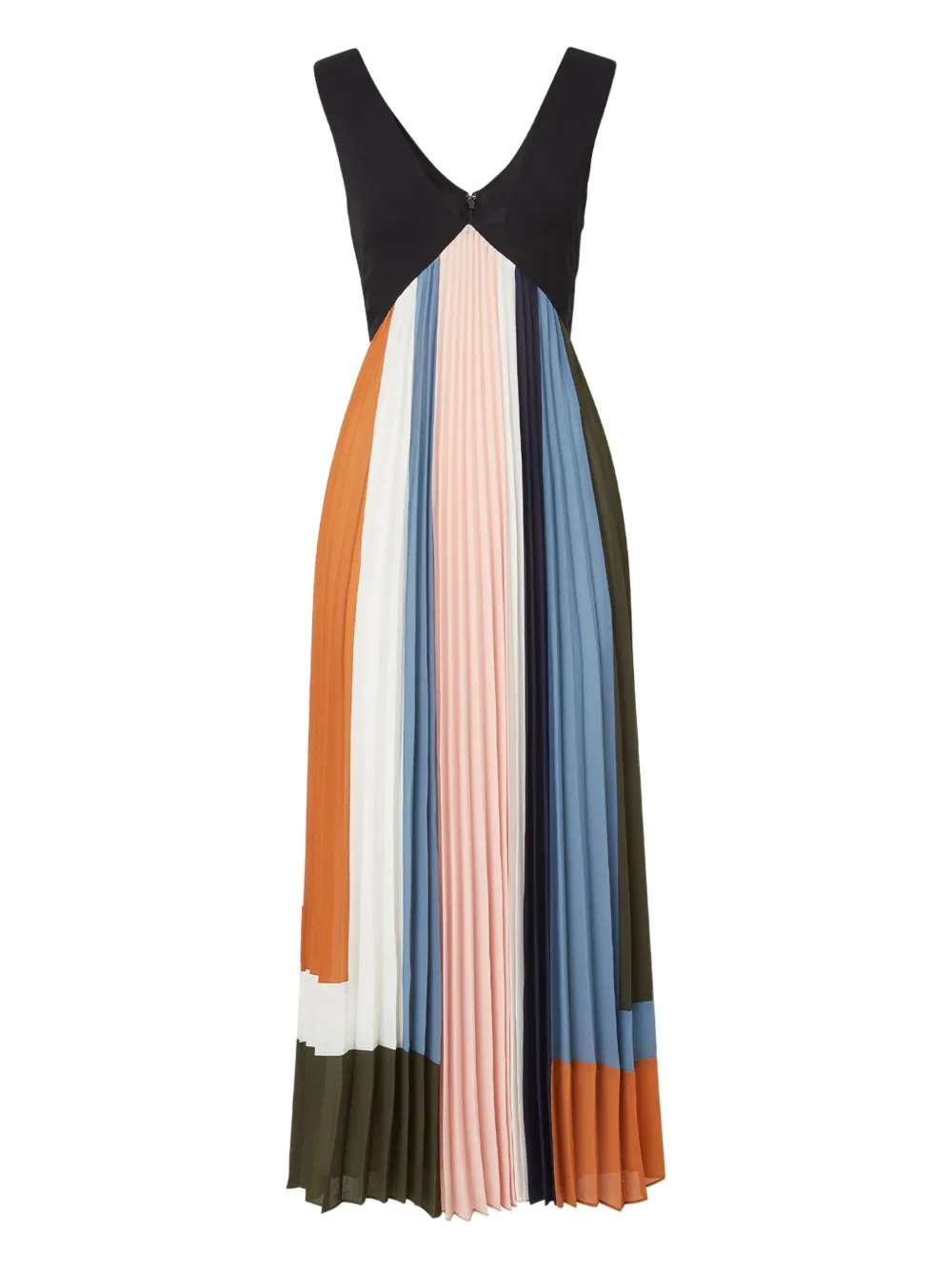 Veronica Beard Geplooide midi-jurk - Zwart