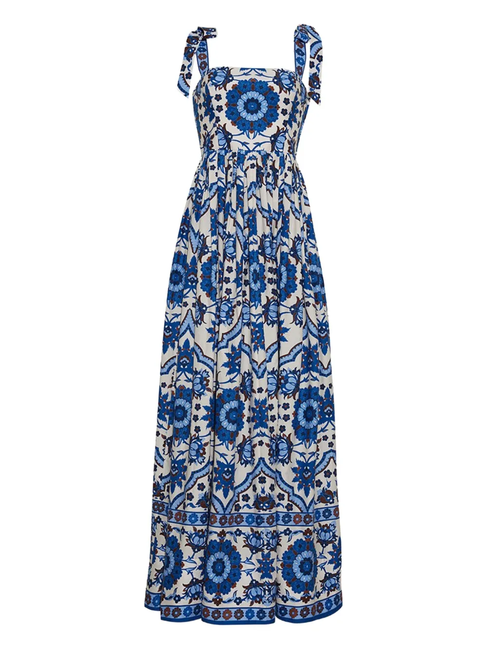 Tula tie-strap floral-print maxi dress