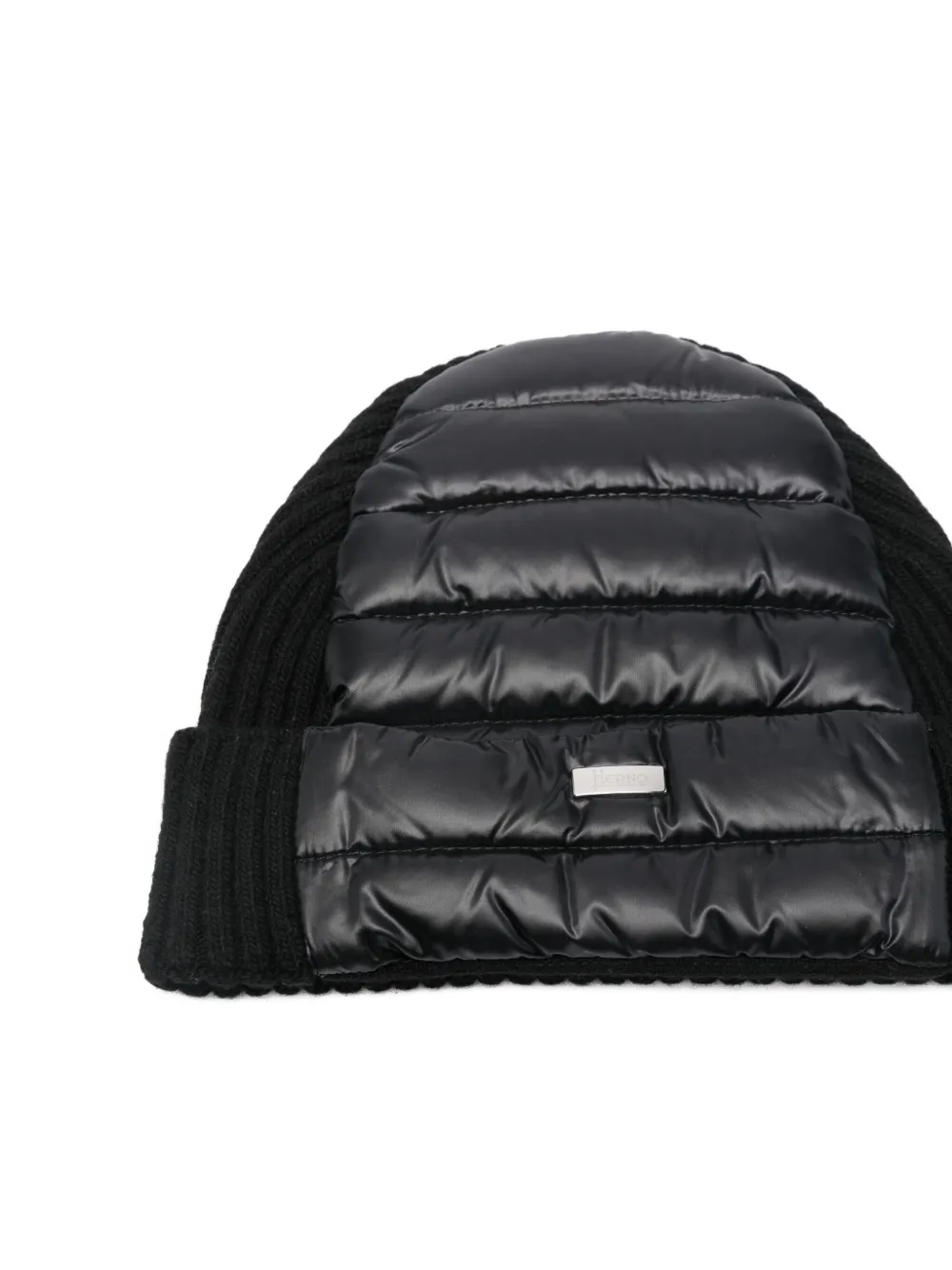 Herno Kids ultralight panelled beanie Zwart