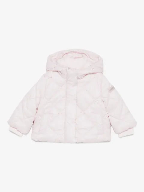 Monnalisa quilted hooded jacket