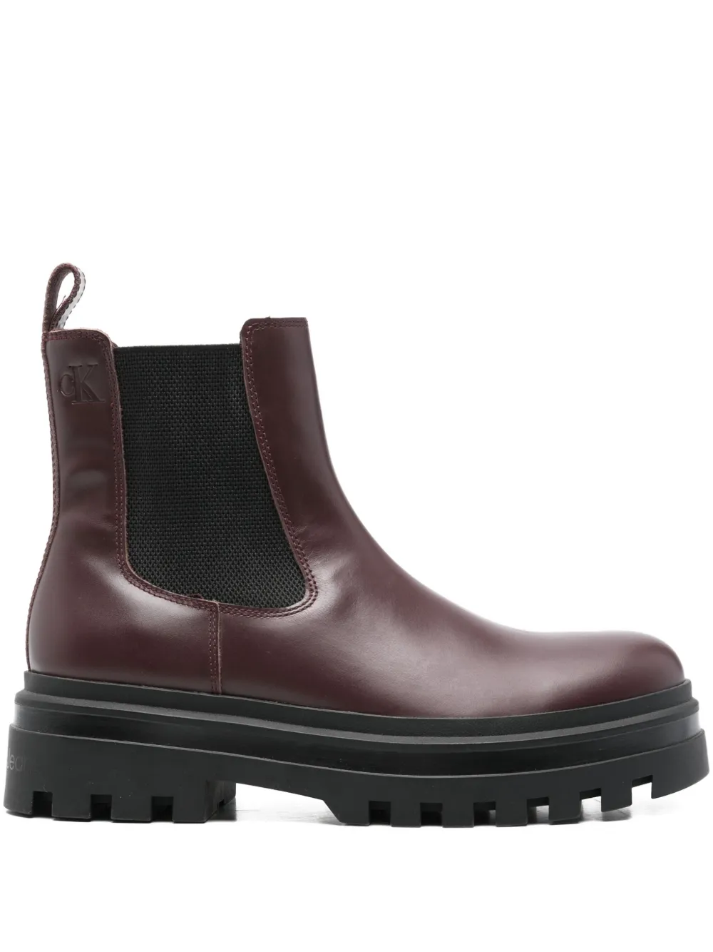 Calvin Klein Jeans botas chelsea con suela dentada | marrón | Image 1
