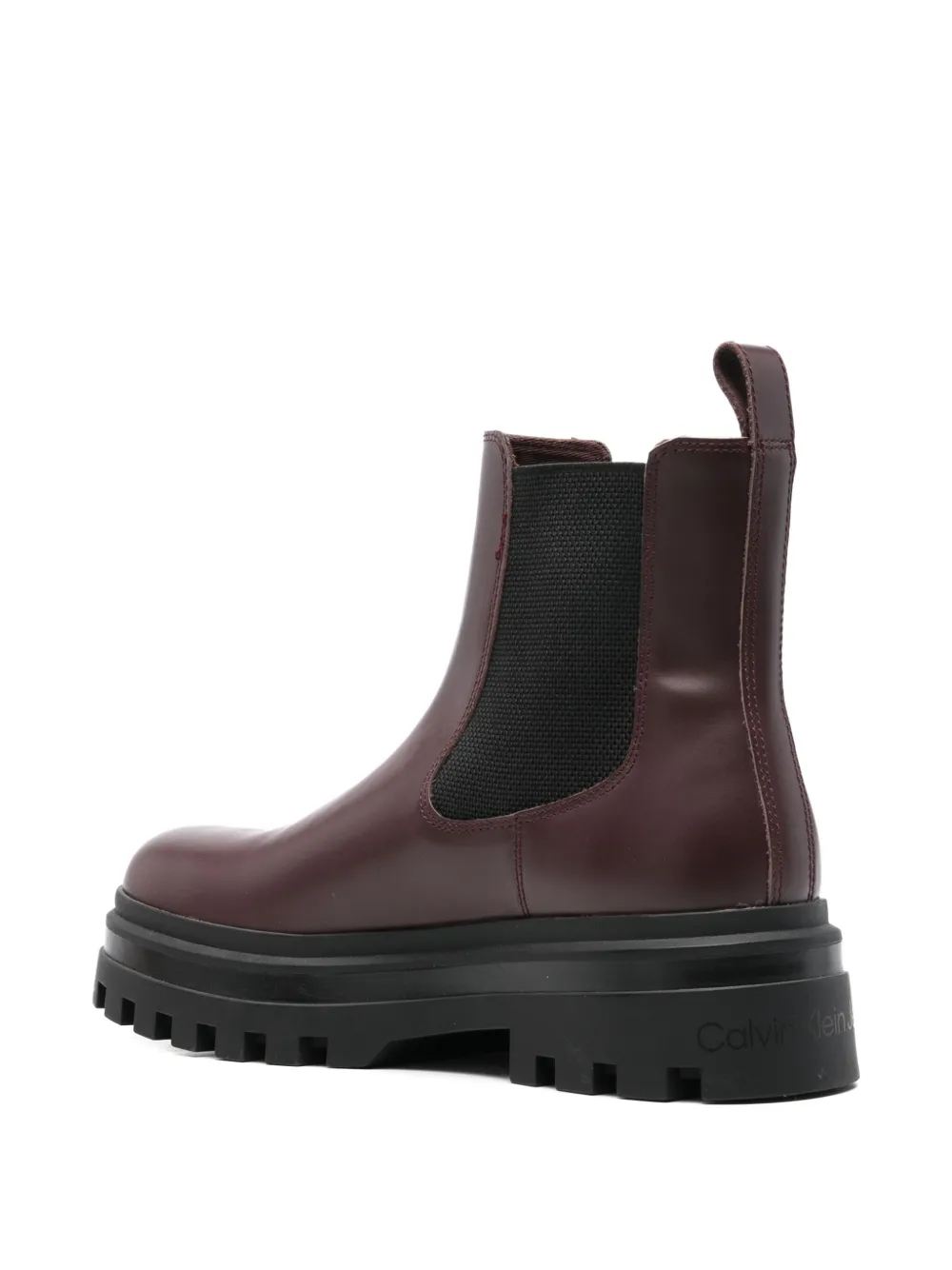 Calvin Klein Jeans Est.1978 Lugged Chelsea Boot In Brown