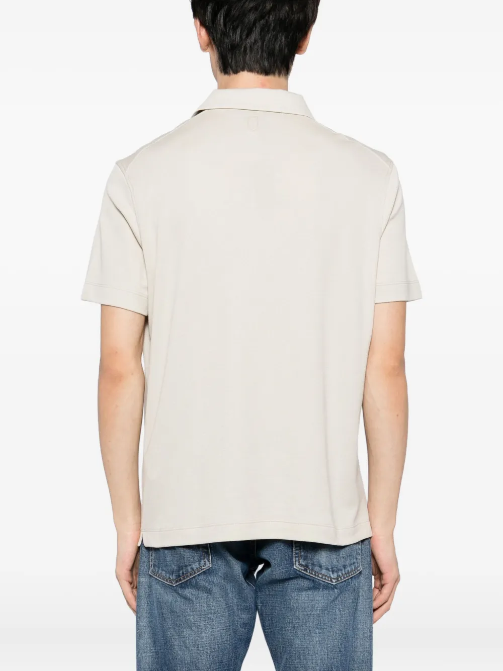 Canali Poloshirt van katoenblend Beige