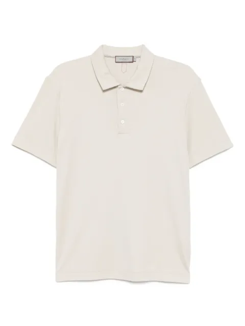 Canali cotton-blended polo shirt