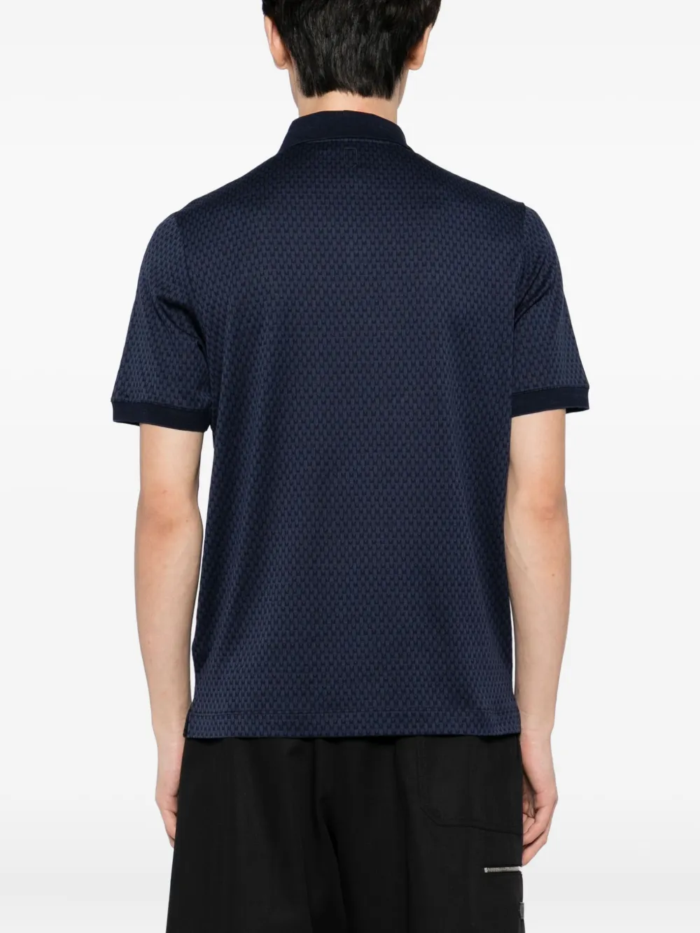 Canali Katoenen poloshirt Blauw